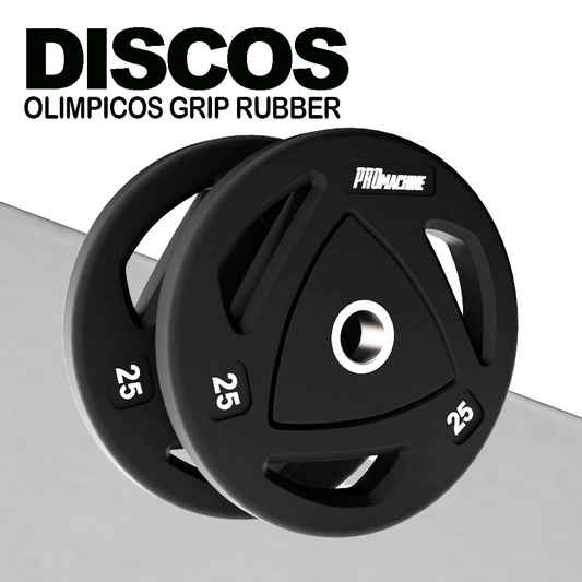 Discos Olímpicos Grip Rubber 25kg (Par)