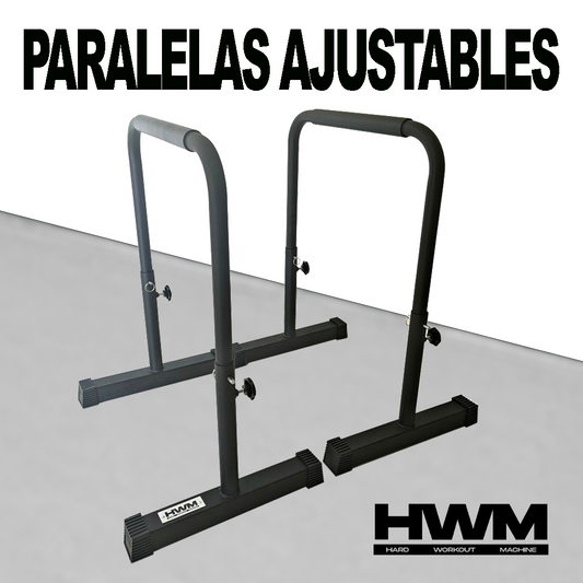 Barras Paralelas Ajustables 77-98cm (Par)