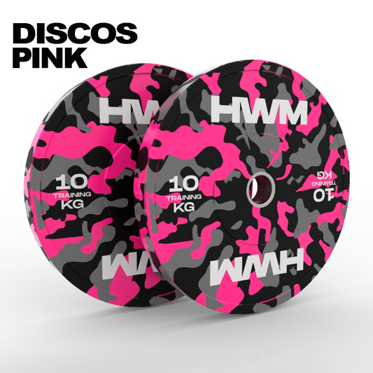 Discos Olímpicos Bumper Pink 10kg (par)