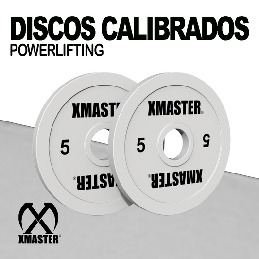 Discos Calibrados Powerlifting 5kg Blanco (Par) | XMASTER