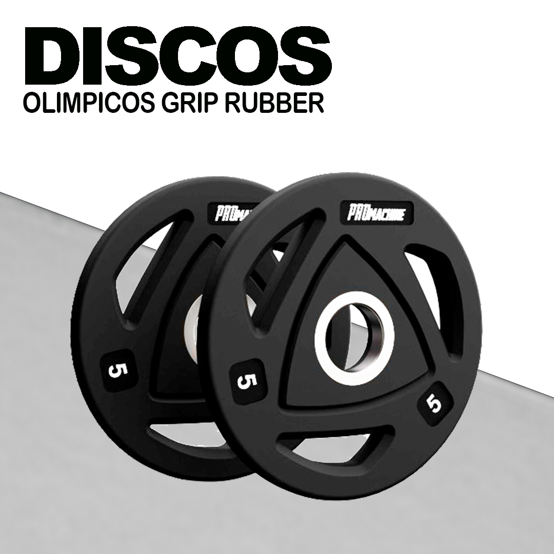 Discos Olímpicos Grip Rubber 5kg (Par)