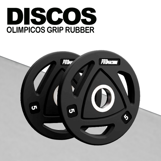 Discos Olímpicos Grip Rubber 5kg (Par)