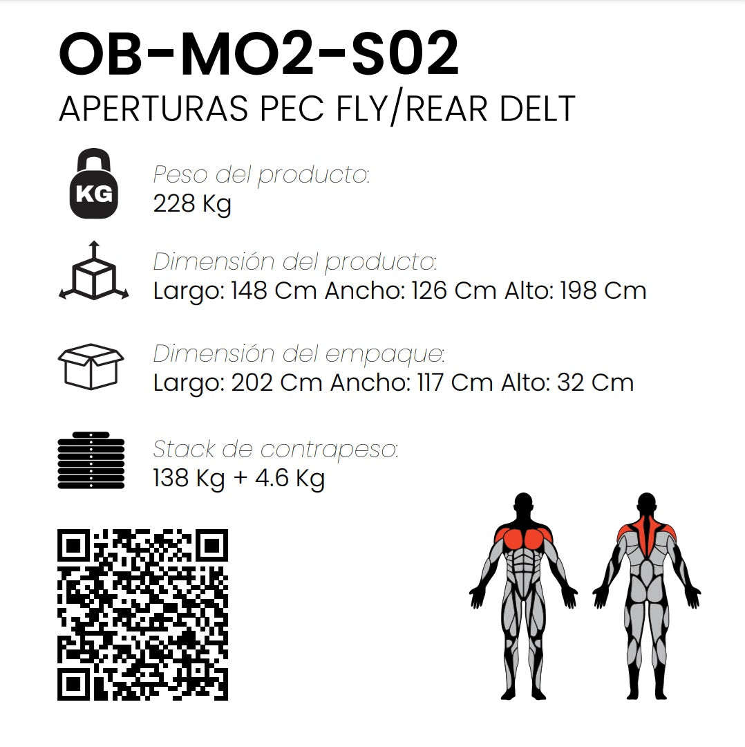 Aperturas Pec Fly/Rear Delt MO 2.0 | Obelix