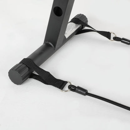 Banco de Abdominales + Bandas de Resistencia