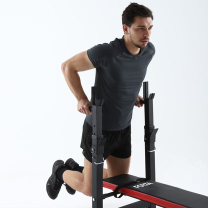 Banco Preolímpico Plegable con Soporte para Fondos