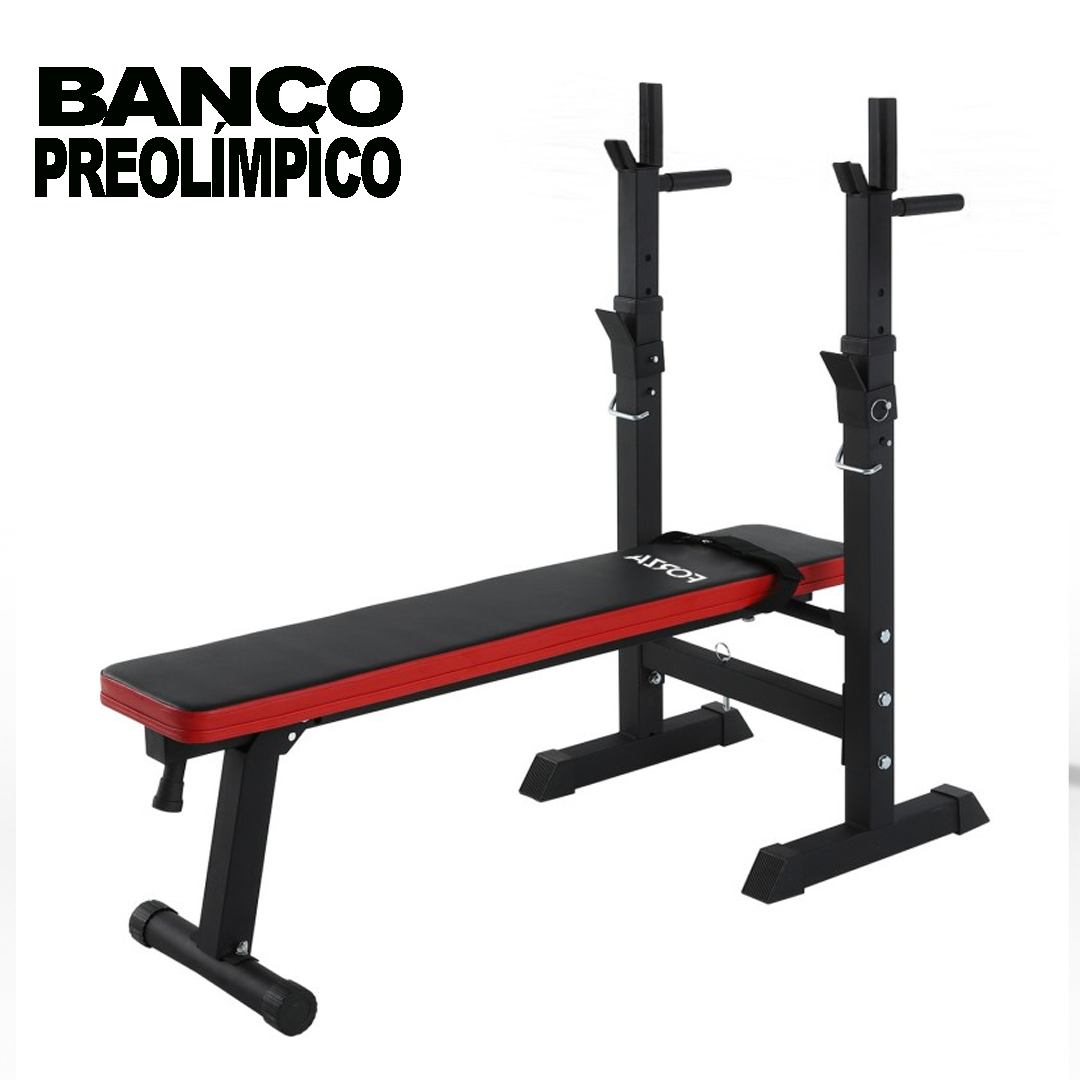 Banco Preolímpico Plegable con Soporte para Fondos