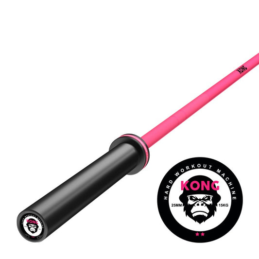 Barra Olímpica 15kg Cerakote Pink | KONG