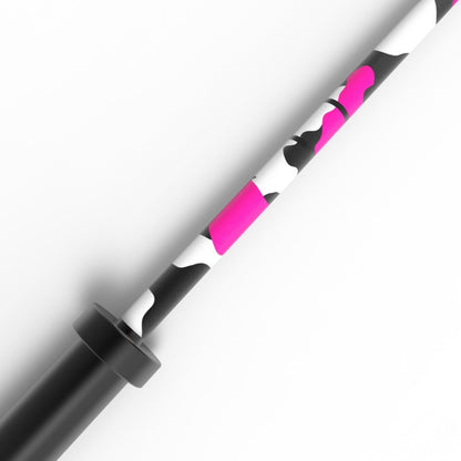 Barra Olímpica Cerakote Pink Camo 500lb 15kg | HWM