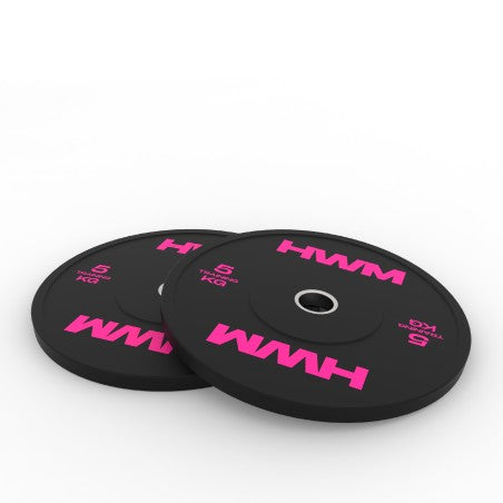 Discos Olímpicos Bumper Pink 5kg (par)