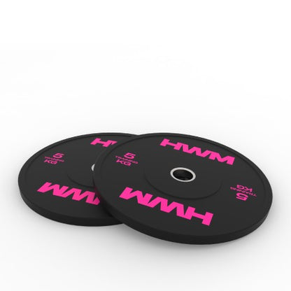 Discos Olímpicos Bumper Pink 5kg (par)
