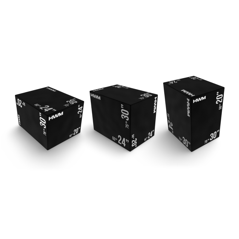 Cajón Pliométrico Acolchado 3 en 1 (75x50x60cm)