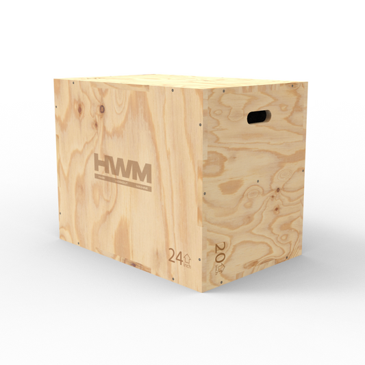 Cajón Pliométrico de Madera 3 en 1 (75x50x60cm)