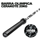 Barra Olímpica Cerakote Black Camo 700lb 20kg | HWM