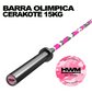 Barra Olímpica Cerakote Pink Camo 500lb 15kg | HWM