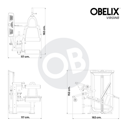 Curl Femoral Sentado V8 Series | Obelix