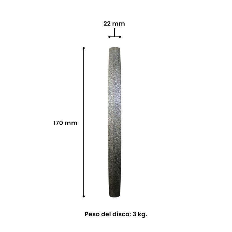 Discos Preolímpicos 3kg (Par) | Barbell