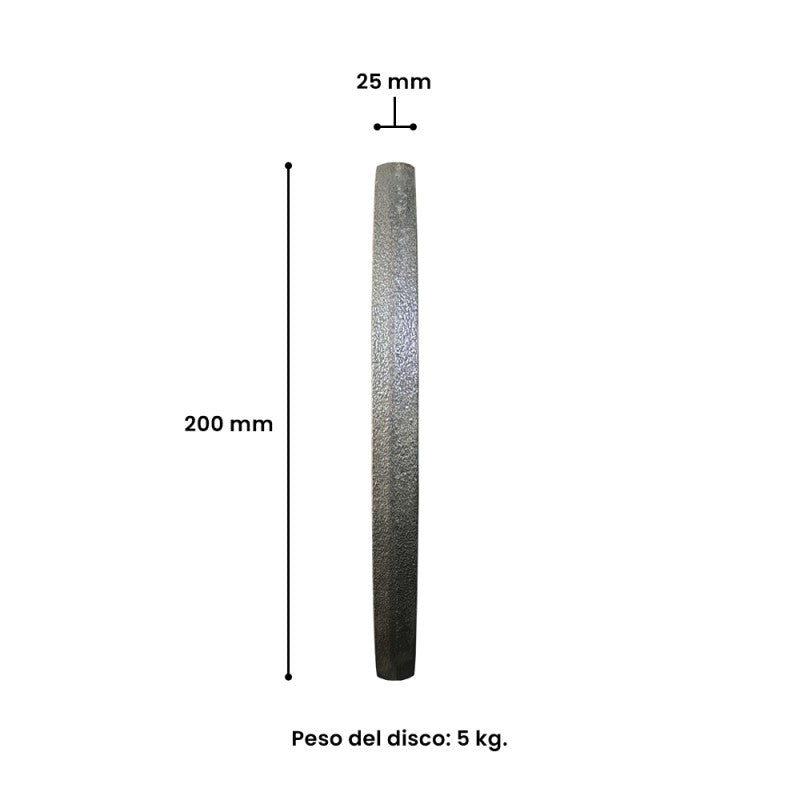 Discos Preolímpicos 5kg (Par) | Barbell