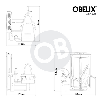 Extensión De Cuadriceps V8 Series | Obelix