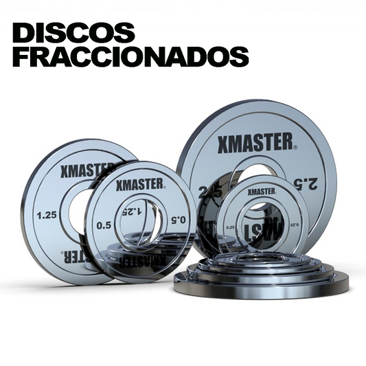 Pack 9kg Discos Fraccionados Chromed Steel | XMASTER