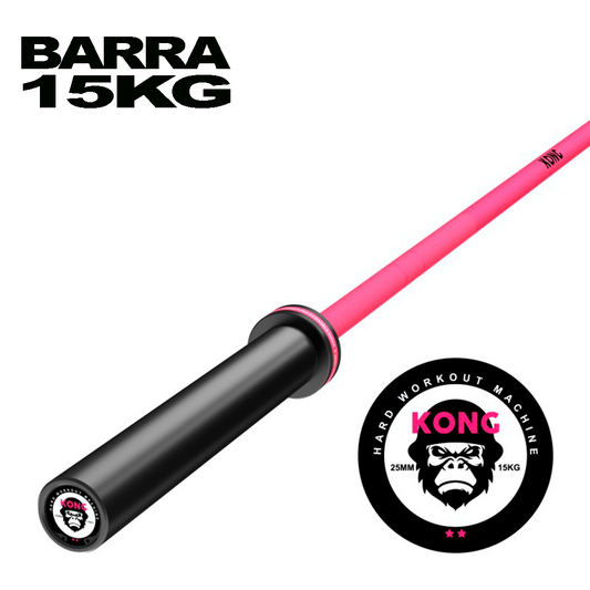 Barra Olímpica 15kg Cerakote Pink | KONG