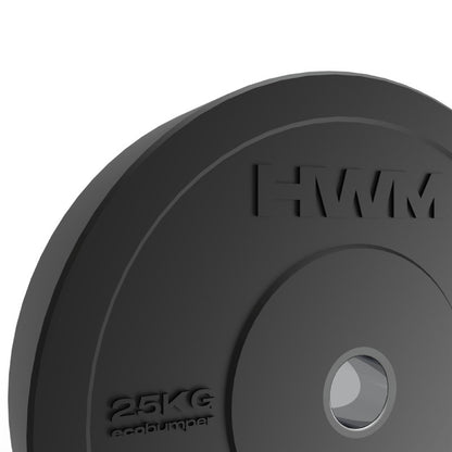 Discos Olímpicos Bumper Black 25kg (par)