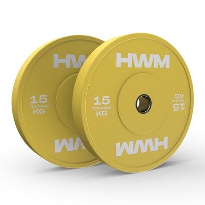 Discos Olimpicos Bumper Full Color 15kg (PAR)