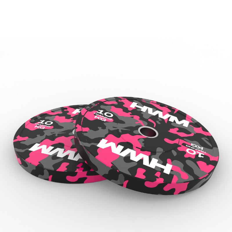 Discos Olímpicos Bumper Pink 10kg (par)