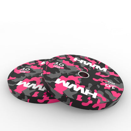 Discos Olímpicos Bumper Pink 10kg (par)