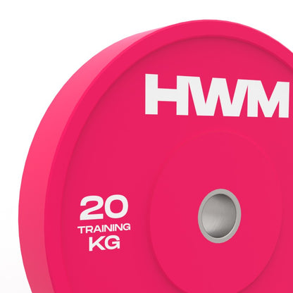 Discos Olímpicos Bumper Pink 20kg (par)