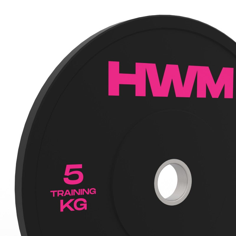 Discos Olímpicos Bumper Pink 5kg (par)