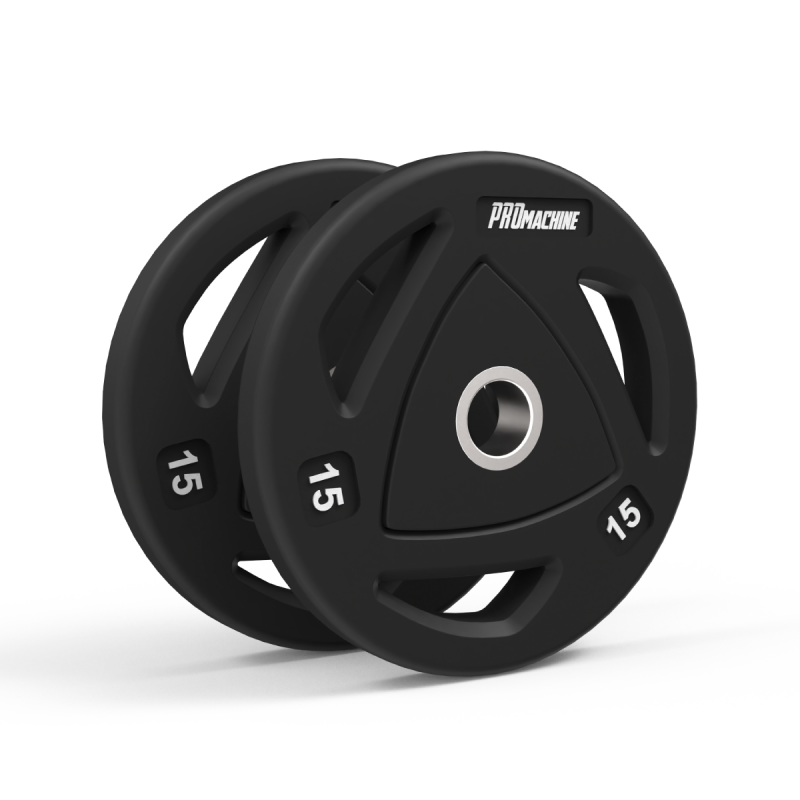 Discos Olímpicos Grip Rubber 15kg (Par)