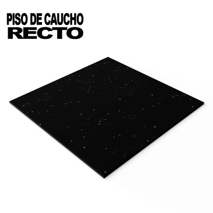 Piso de Caucho Recto 100x100cm 15mm (Unidad)