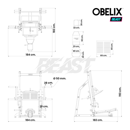 Prensa Vertical 90º Beast | Obelix