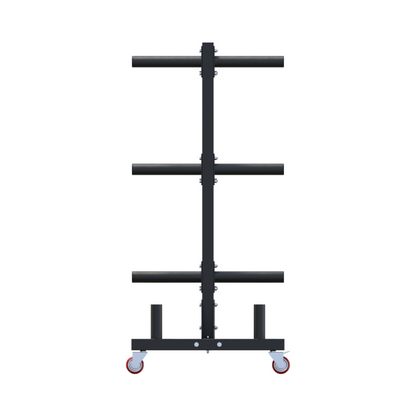 Rack Para Discos y Barras Con Ruedas