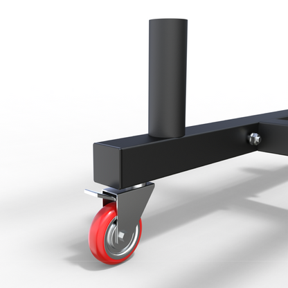 Rack Para Discos y Barras Con Ruedas