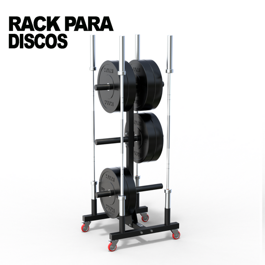 Rack Para Discos y Barras Con Ruedas | HWM