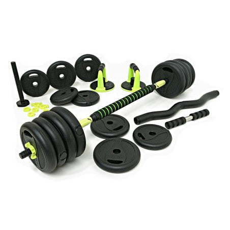 Set 30kg Mancuernas Eco + Kettlebell