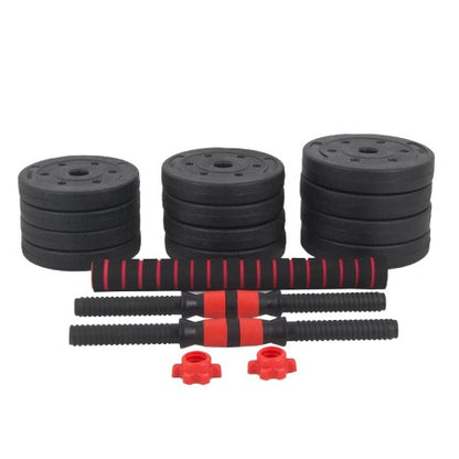 Set 20kg Mancuernas Eco Rojo