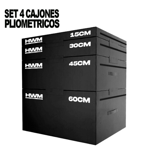 Set 4 Cajones Pliométricos Apilables