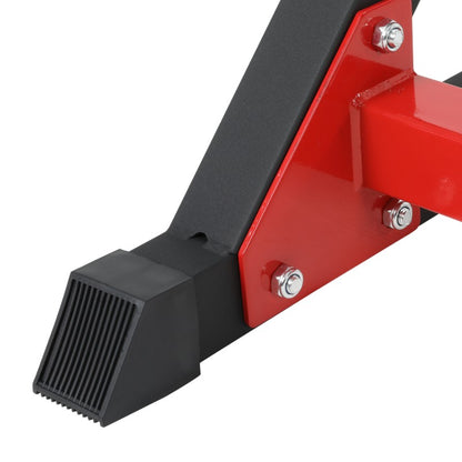 Squat Rack Ajustable Con Soporte De Fondos