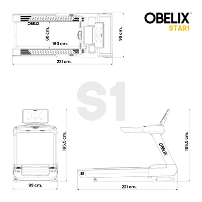 Trotadora Comercial S1 Series LED | Obelix