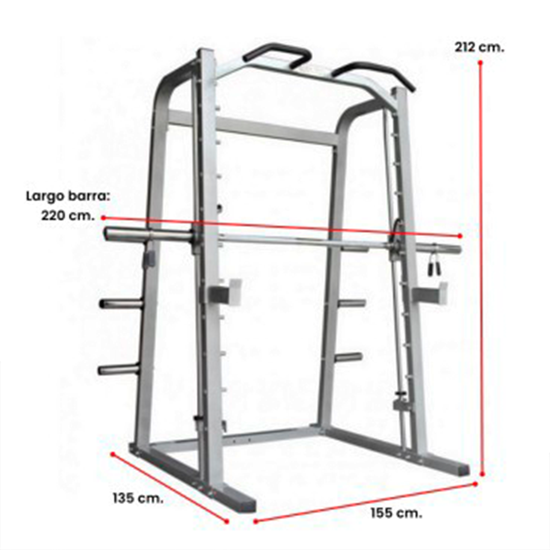 Jaula Smith Multipower - Jaula de Sentadillas - Squat